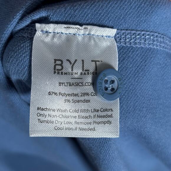 BYLT Premium Basics Drop-Cut Long Sleeve Henley – Blue – Size L - Picture 5 of 8